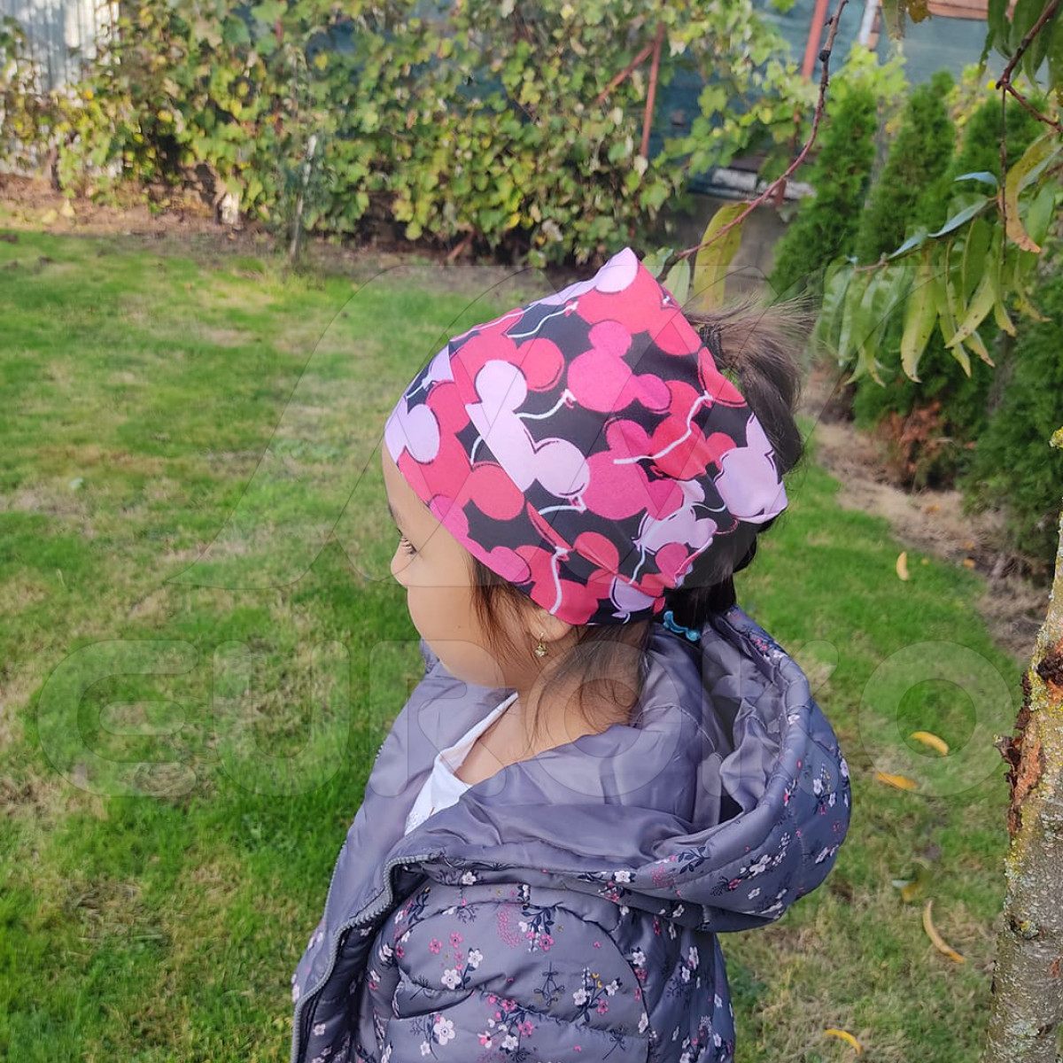écharpe Enfant Polivalent Foulard Multifonction Enfant Sterntaler - Rose - Coton Bio - Lavable Machine Foulard Vert