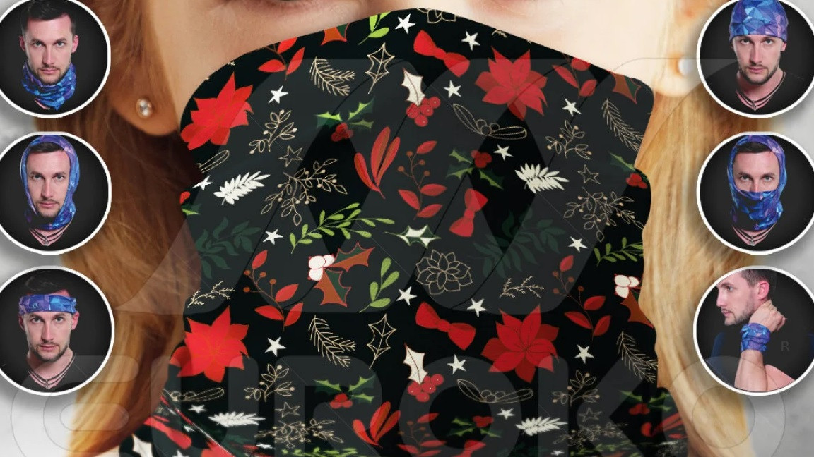 Cache-Cou Foulard Multifonction Enfant 6-14 Ans - Bandana Sport Et Halloween, 12 Façons De Porter