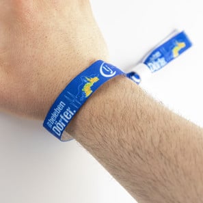 Bracelet tissu côtelé personnalisé 15mm