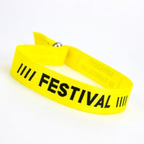 Bracelet tissu sérigraphié personnalisé