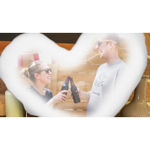 Coussin en forme de coeur