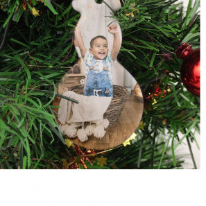 Décoration de Noël en céramique en forme de bonhomme de neige