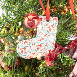 Décoration de Noël en forme de botte