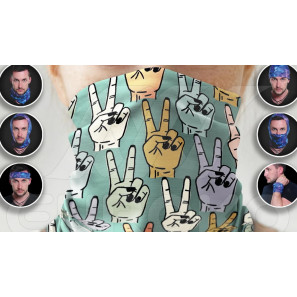 Foulard à motif de paix