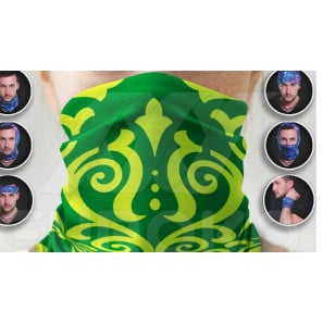 Foulard multifonctionnel à Motif Vert 