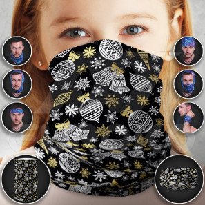 Foulard tubulaire pour enfants avec motif de Noël 