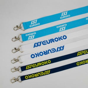 Lanyard sérigraphié personnalisé avec mousqueton