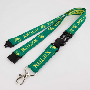Lanyard tissé standard avec clip-lock et détachable