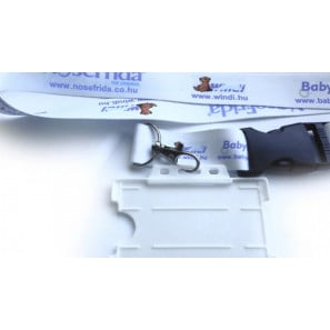 Porte-cartes blanc ouvert