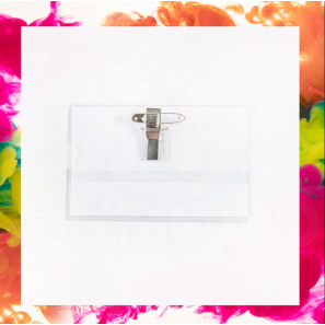 Porte-carte souple 9X6 cm avec clip