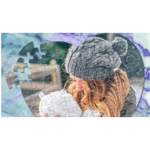 Puzzle en forme de coeur