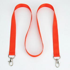 Tour de cou uni avec double mousqueton