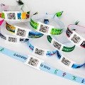 Bracelets de festival avec codes-barres