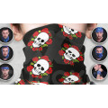 Foulard multifonctionnel avec motif de têtes de mort pour enfants