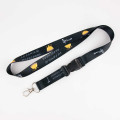Lanyard personnalsié côtelé avec clip-lock