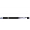 Stylo en métal élégant avec embout tactile noir