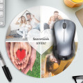 Tapis de souris rond personnalisable