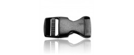 Clip-lock standard noir en plastique (15mm)