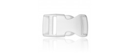 Clip-lock standard blanc en plastique (25mm)