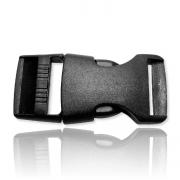 Clip-lock standard noir en plastique (25mm)