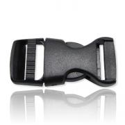 Clip-lock standard noir en plastique (20mm)