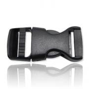 Clip-lock standard noir en plastique (20mm)