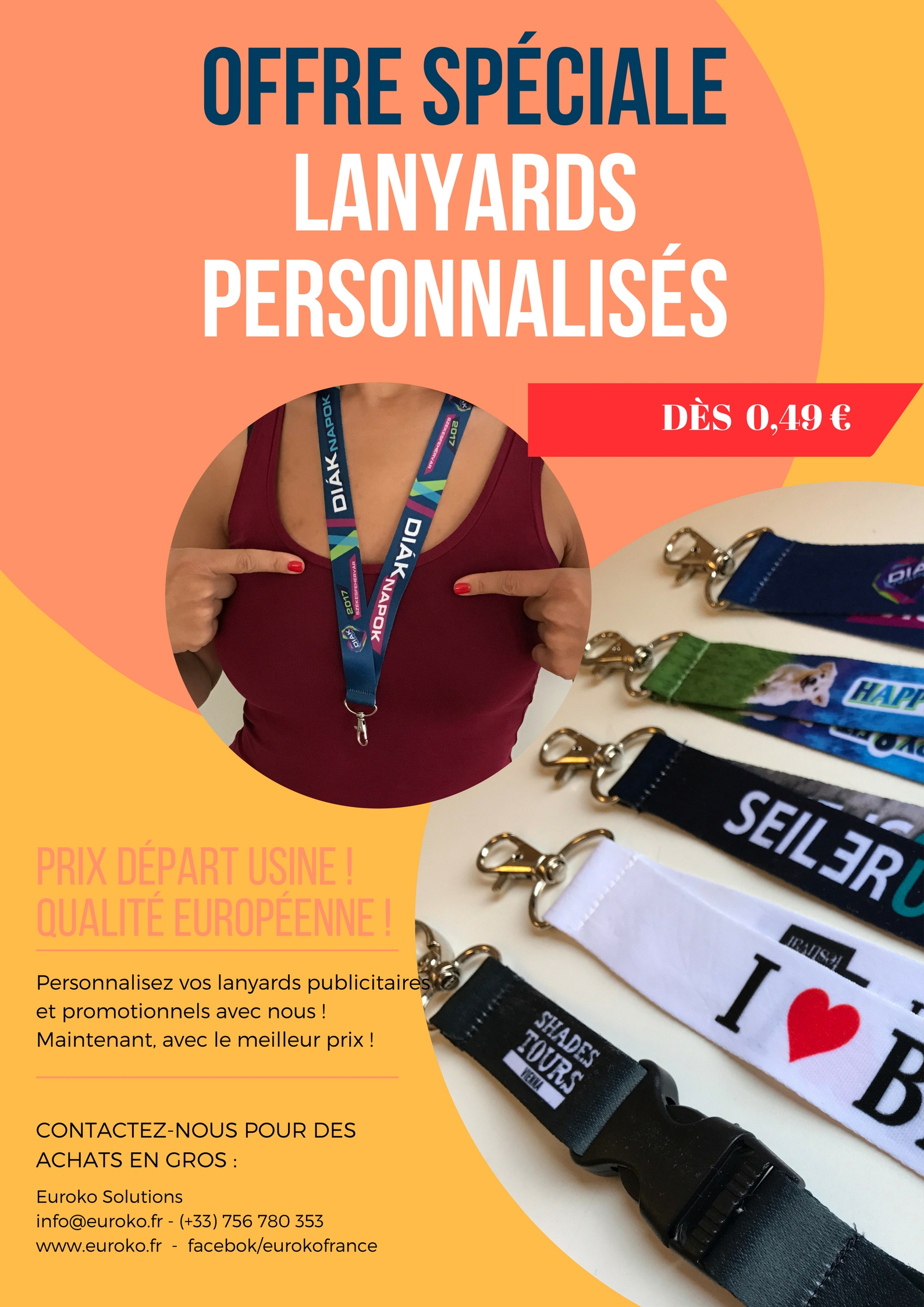 Lanyard personnalisé promotion