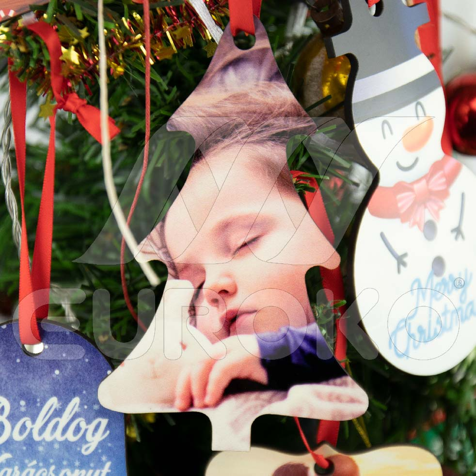 Egyedi hóember karácsonyfadísz