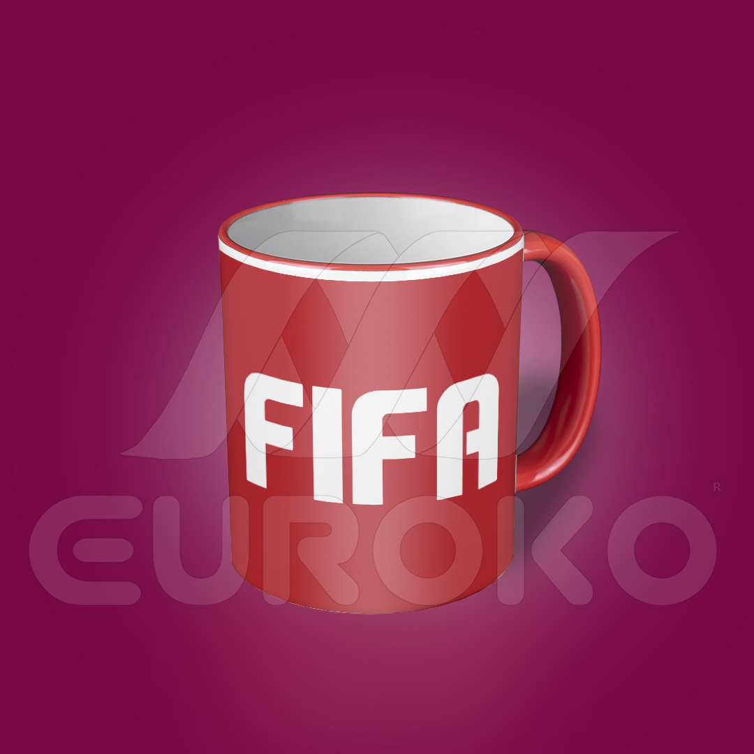 Egyedi bögre színes peremmel 